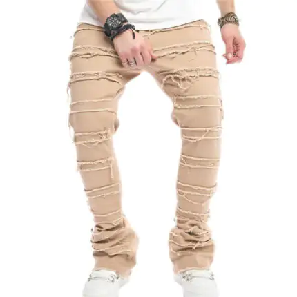 Distressed Stacked Jeans