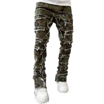 Stacked Camo Jeans