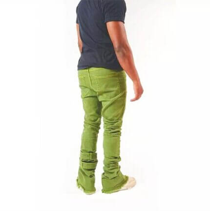 Green Stacked Jeans