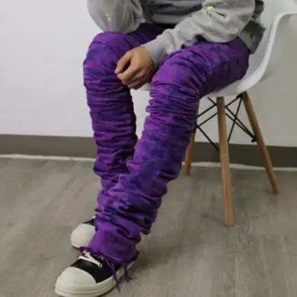 Purple Jeans Stacked