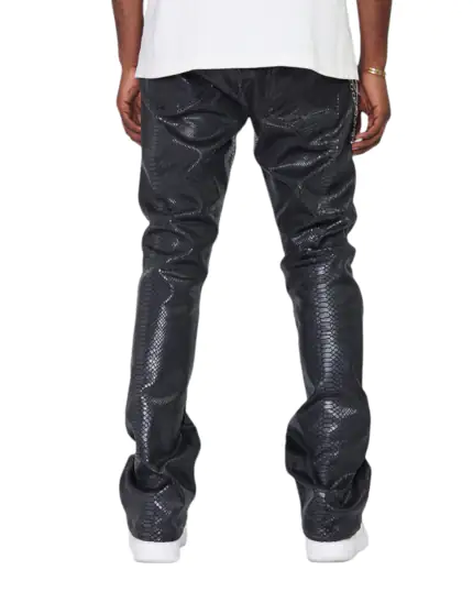 Thunder Shine Stacked Leather Pants