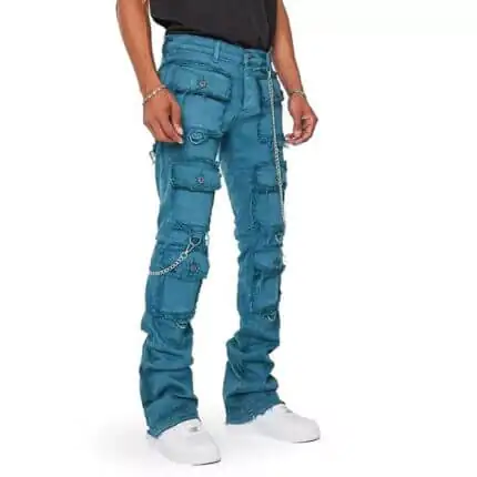 Hex Multi Patch Pocket Stacked Cargo Jeans