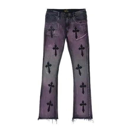 Purple Vintage Flare Denim Flare Jeans